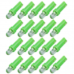 20 tk T5 12 V auto auto s&otilde;iduki salong, 1 LED-valgus kiiluga armatuurlaua lambipirn roheline