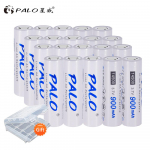PALO 20PCS 900mAh 14500 Li-ion 3,7V AA suurus Laetavad akud Power Bank taskulampile Lame pea valge
