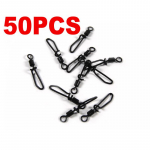 50 tk mattmust, v&auml;ndaga, p&ouml;&ouml;rlevad kl&otilde;psatavad klambrid pliikalap&uuml;&uuml;gi liidri jaoks rigkraana t&uuml;nni kiir&uuml;hendused merevee jaoks