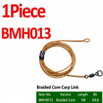 Bimoo 1PC 30LB 35LB 45LB Fluoro Carbon Fused Carp Link High Carbon Carp Main Line punutud karpkala juhtj&auml;lg terminali p&ouml;&ouml;rdl&uuml;litiga