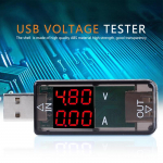 USB v&auml;rviline LCD Voltmeeter Ampermeeter Voolum&otilde;&otilde;tur Multimeeter Laadija USB Tester sinine