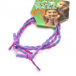 Les Tr&eacute;sors De Lily [M5336] - 3 bracelets &eacute;lastiques 'Coloriage' rose mauve t&uuml;rkiissinine