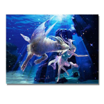 5D Teemantmaal 12 T&auml;htkuju teemanttikandiga t&auml;htkuju t&auml;htkujuline maastiku ristpistes 20X30CM