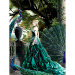 T&auml;ielik 5D Teemantmaaling Estate Lady Tikand Ristpistes Kodukaunistus K&auml;sitsi valmistatud kingitus 25x30cm