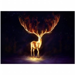 T&auml;ielik 5D-teemantmaaling Cartoon Deer Teemanttikandid Ristpistes Kodukaunistus K&auml;sitsi valmistatud kingitus 25x30cm