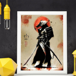 T&auml;ielik 5D Teemantmaaling Ninja Armour Teemanttikandid Ristpistes Kodukaunistuse k&auml;sitsi valmistatud kingitus Round 20x30cm