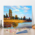 Kunst DIY Maalimine numbrite j&auml;rgi Digitaalne &otilde;limaal Kodukaunistus &Otilde;limaal Hobid Teemantmaal numbrite maalimine 40x50cm no frame