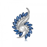 Naiste Pearl Crystal Matte Prossid Lihtsa stiiliga Rhinestone Pross Pins Boutonniere