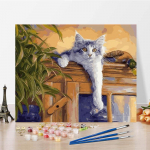 Kunstinumbrid &Otilde;limaal Digitaalne &otilde;limaal L&otilde;uend DIY Maali numbrite j&auml;rgi Kodukaunistus 40x50cm no frame