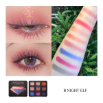 LAMUSELAND 9 Colors Glitter Diamond lauv&auml;rvipalett matt lauv&auml;rv silmameik