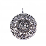 Antiik-h&otilde;bedane Mandala mustriga amuletid 68x56mm Brand: WYISYWG 1 t&uuml;kki t&uuml;drukutele