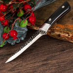 Sepistatud konditusnugade komplekt K&ouml;&ouml;ginuga K&otilde;rge s&uuml;sinikusisaldusega terasest kalaliha toiduvalmistamisnuga peakokk viilutamine t&uuml;keldatud l&otilde;ikur Boning Knife