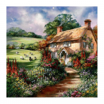 DIY 3D teemantmaaling talumaja tikandid Ristk&auml;sit&ouml;&ouml; Stitch Kodukaunistus Full Round 20x20CM