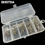 GHOTDA 50 tk mere&otilde;nge konks 2# kuni 10# kolmikkonksud kolmikkonks s&auml;ga bass terav ja kiire l&auml;bitav kalakonks Pesca