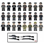 24tk II maailmas&otilde;da Saksamaa Briti armee s&otilde;durid relv relv ehitusplokid komplekt klotsid mudelid lastele m&auml;nguasjad