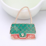 Blucome Fashion Roheline K&auml;ekott Kuju Prossid Uus Disain Ehted Naised T&uuml;drukud Kampsun &Uuml;likond Rev&auml;&auml;rin&otilde;elad R&otilde;ivad Aksessuaarid roheline