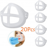 20 tk 3D suumaski tugi hingav klappmaski sisemine klamber Toidukvaliteediga silikoonmaski hoidiku padi pestav korduvkasutatav 20 Pcs