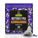 Clitoria ja Ashwagandha tee (30 pakk, 1,65 g), Butterfly Herne Ashwagandha taimetee, sinine tee