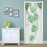 P&otilde;hjamaade stiilis taimne seinakaunistus Seinakleebis DIY lilled Troopilised palmilehed Seinakleebised Moodsa kunsti vin&uuml;&uuml;lkleebised seinamaalingud 77x200cm