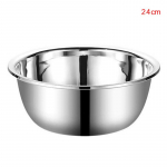 Roostevabast terasest kauss isetehtud koogileiva-salati mikser &otilde;htus&ouml;&ouml;gi &uuml;mmargune supp riisikauss 24cm