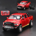 1:32 m&auml;nguautot poistele RAM TRX 1500 Metallist pikapiga m&auml;nguasjad Tagasit&otilde;mmatavad valguse ja heliga mudelautod 3&ndash;7-aastastele lastele 1:32-Size:18*7*6.5cm