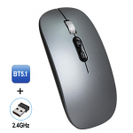 M103 2.4G+BT5.1 juhtmevaba kaherežiimiline hiir Ergonoomilised kontorihiired 3-k&auml;iguline reguleeritav DPI sisseehitatud hall
