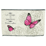 Les Tr&eacute;sors De Lily [A0272] - puuvillane vaip  Le Temps des Papillons  roosa hall - 80x50 cm Heleroosa