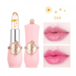 Flower Gold Foil Jelly v&auml;rvimuutus huulepulk L&auml;bipaistev lilleline huulepulk Niisutav v&auml;rvi muutev huulepulk 04#