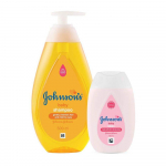 Beebi juuste- ja nahahoolduskomplekt (500 ml + 100 ml), Johnsoni beebi&scaron;ampooni ja -kreemi komplekt
