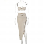 Moodne naiste puhast v&auml;rvi poolitatud sling, varrukateta seksikas peokleit vabaaja pikk kleit L