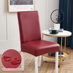 Nahast s&ouml;&ouml;gitooli kate Veekindel elastne tooli katte &uuml;mbris Stretch tooli katted s&ouml;&ouml;gitoa jaoks Pulmahotelli bankett 1 Piece