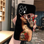 Telefoni&uuml;mbris Iphone 14 Pro Max 13 12 11 Pro Max Xs Xr X 12mini 14 Plus Se Skull Skeleton Woman Case Funda jaoks iphone 13