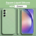 P&otilde;rutuskindel vedel silikoonist telefonikate Samsung Galaxy A54 5g A53 A52 A51 A14 A71 A13 A12 A21s A73 A72 A34 A50 A33 A32 jaoks A31 roheline