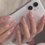 24 tk/komplekt Quick Nails Gold Glitter Lihtne vale nials kleebis Kantav veekindel manik&uuml;&uuml;r viimistletud k&uuml;&uuml;ned