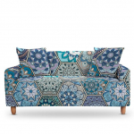 Elastne Mandala Prindiga Diivanikate Veniv T&auml;ielikult Kattev Lilleline Diivanikate Elutuppa 3-kohaline Boho Kodukaunistus 1 seat 90-140cm
