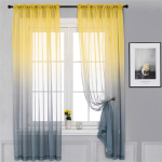 1 tk gradientv&auml;rvi t&uuml;llkardinad elutuppa Magamistoa Voile kardinad akende t&ouml;&ouml;tlemiseks Organza paneelid Kodukaunistused kardinad W100xL200cm 1pc