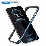 Kaitseraua &uuml;mbris iPhone 13 12 Mini 11 Pro Max 12Pro 11Pro XR X XS Luksuslik alumiiniumist metallist silikoontelefoni raam Sinine must tarvikud For iphone 13 mini sinine