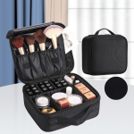 Professionaalne meigikorraldaja kosmeetikakott, suur mahutavus, mitmekihilised kohvrid S-2 layers must