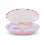 Beebi k&uuml;&uuml;nel&otilde;ikur elektriline k&uuml;&uuml;nel&otilde;ikur Safe Baby k&uuml;&uuml;neviili komplekt koos 6 t&auml;iendava asenduspadjaga Trim Laki hoolduskomplekt vasts&uuml;ndinu t&auml;iskasvanute varvaste hooldamiseks roosa