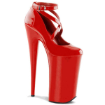 20 cm naiste seksikad show kingad Pole Dance kingad Pumps Party Club Platform k&otilde;rge kontsaga kingad 44 punane