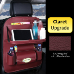 Auto tagaistme hoiukott koos kokkupandava lauaalusega tahvelarvuti hoidja koekarp Automaatne tagaistme koti kaitse Wine red with table