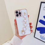 S&uuml;damek&auml;ev&otilde;ru &otilde;&otilde;nsa s&uuml;dame&uuml;mbrisega iPhone 13 Pro Max 12 11 Pro Max 8 7 Plus X XR XS Max Pehme TPU k&uuml;ljemustriga kaane kingitus iPhone 13 Pro Max valge