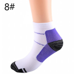 Mood Luksuslik Unisex Treener Mehed Naiste Kompressioon Jooksur Jalgratas J&otilde;usaal Sport Jooksmine Jalgratas Patchwork Madala l&otilde;ikega l&uuml;hikesed pahkluu sokid S/M sinine/must