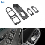 Autokujuline s&uuml;sinikkiust tekstuuriga aknat&otilde;ste juhtl&uuml;liti paneeli katte trimm VW Golf 6 MK6 2010 2011 2012 jaoks gray