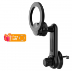 Fonken autotelefoni hoidik &otilde;huventilatsiooni magnetiline universaalne alus Mgsafe iPhone 13 mobiilitoele &otilde;huventilatsiooni kronsteini autotelefoni magneti hoidik must