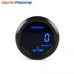 Dynoracing 2  52 mm heitgaasi temperatuuri n&auml;idik Digitaalne heitgaasi temperatuur EGT EXT n&auml;idik Sinine LED autom&otilde;&otilde;tur koos anduriga