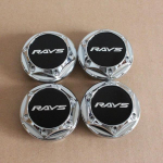 4 tk/partii RAYS v&otilde;idus&otilde;iduembleem 64 mm 68 mm auto ratta keskosa rummu korgid m&auml;rgi tarvikud auto ratta rummu katte muutmiseks 64MM must