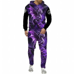 3D Dragon Printed Meeste dressipluus, kapuuts Meeste Loomade Spordidress/Pullover/Jakk/P&uuml;ksid Spordir&otilde;ivad Kevad-s&uuml;gis meeste &uuml;likond XXXL