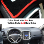 Hyundai I30 Kombi Coupe I 2007 2008 2009 - 2012 AutopaneeliKate DashMat Vaip Cape Kaitsekate Vaip UV-vastane P&auml;ikeseblokaator Red LHD red