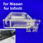 Auto numbrim&auml;rgi tulede kate tahavaatekaamera kronstein Nissan Qashqai J10 J11 Patrol Kicks Sunny N17 jaoks Infiniti ESQ jaoks
